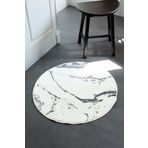 TRYOLE Marmera Yuvarlak Banyo Paspası 70x70 Koyu Gri