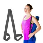 TRYSalar Yoga Mat Askısı Ayarlanabilir Halkalar Tutucu Yoga Mat Askıları Tokat Bandı Kablo Demeti Taşınabilir Omuz Askısı Fitness Pilates Germe Kayışları Tüm Mat Boyutlarını Taşımak İçin (Gri)
