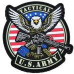 TS Tactical Store US Army PVC Patch 3D cırt cırtlı | Boyut: 80 x 75 mm | askeri sırt çantası için 3D cırt cırtlı yama | arma, bayrak, broş, outdoor, yürüyüş, crossfit, Bushcraft, Survival, | TS-PTCH-USARMY