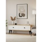 TSA1202DB - Mona Tv Stand 120CM Safirmeşe- Beyaz - Safirmeşe - Beyaz