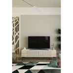 TSA1203BT - Corsa Tv Stand 120CM Beyaz- Traverten - Beyaz - Traverten