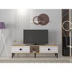 TSA1501DB-YUKA Tv Stand 150CM Safirmeşe-Beyaz - Safirmeşe - Beyaz