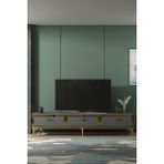 TSA1802AG- Tuna Tv Stand 180CM Antrasit- Altın - Antrasit - Altın