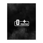 TSC 0+ Pozitif Kan Grubu Araba Motorsiklet Etiket Sticker 14CM Beyaz Renk, 8OTOETİKET-38