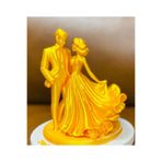TSC 14CM Gold Aşk Evlilik Temalı Masaüstü Obje Dekor Ürünü Mini Süs, PLADEkoratifx27