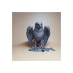 TSC 15CM Gri Kartal Kanat Detaylı Biblo Premium Heykel Minimalist Şık Tasarım Ev Dekoru, Kartal-tifx50