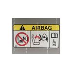 TSC 2 Adet Airbag Hava Yastığı Uyarı Etiketi Sticker Yapıştırma Renkli, airbagss3