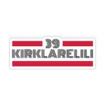 Tsc 39 Kırklarelili Plaka Araba Sticker Yapıştırması 20 cm - Çok Renkli - 17CM