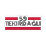 Tsc 59 Tekirdağlı Plaka Araba Sticker Yapıştırması 20 cm - Çok Renkli - 17CM
