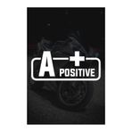 TSC A+ Pozitif Kan Grubu Sticker Beyaz Renk 14Cm, 31agusx2
