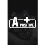 TSC A+ Pozitif Kan Grubu Sticker Beyaz Renk 14Cm