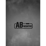TSC Ab - Negatif Kan Grubu Araba Motorsiklet Etiket Sticker 14CM Siyah Renk - Çok Renkli - 17CM
