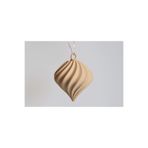 TSC Ahşap Desen Yılbaşı Süsü Modern Dekoratif Obje 12CM
