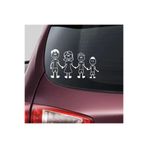 TSC Aile Araba Arka Cam Oto Sticker Yapıştırması Anne Baba Çocuklar Çok Renkli, alesticker5