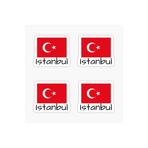 TSC Ankara Bayrak Sticker Oto Etiket Araba Yapıştırma 13cm Çok Renkli, STICKER2K38