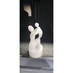 TSC Anne ve Bebek Ev Masaüstü Dekoratif Hediyelik Obje Beyaz Renk 14CM, dekoratifobjezx19