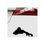TSC Araba Hırsız Duvarı Tırmanan Sticker Siyah Renk 16 Cm, STICKER2K2