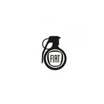 TSC Araba Sticker Fiat El Bombası 30cm Çok Renkli, Z789