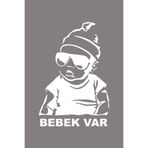 TSC Arabada Bebek Var Araba Sticker Oto Sticker 18x12 Cm Renkli, 85HOETİKET-27
