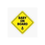 TSC Arabada Bebek Var Baby On Board Sticker Etiket 19CM Renkli, EYMSS143