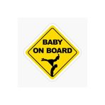 TSC Arabada Bebek Var Baby On Board Sticker Etiket 19CM Renkli, EYMSS148