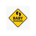 TSC Arabada Bebek Var Baby On Board Sticker Yapıştırma 19CM Renkli, EYMSS152