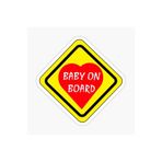 TSC Arabada Bebek Var Baby On Board Sticker Yapıştırma 19CM Renkli, EYMSS155