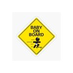 TSC Arabada Bebek Var Baby On Board Sticker Yapıştırma 19CM RENKLİ, EYMSS167