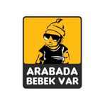 TSC Arabada Bebek Var Sticker 17cm Çok Renkli, EyM139