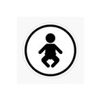 TSC Arabada Bebek Var Sticker Oto Yapıştırma Etiket 18cm Renkli, EYMSS169