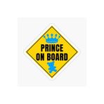 TSC Arabada Prens Bebek Var Sticker Oto Etiket 18cm Renkli, EYMSS208