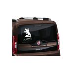 TSC Atatürk İmza Oto Sticker Etiket Arka Cam 30cm Çok Renkli, L249
