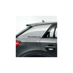 TSC Audi Quattro Yan Çamurluk Yazısı Sticker Oto Etiket 2 Adet Siyah, Siyah1b162
