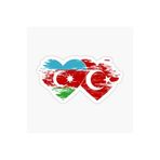 TSC Azerbaycan Azerbaijan 17 Cm Araba Sticker Etiket Renkli, Azerbaycan21