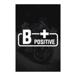 TSC B+ Pozitif Kan Grubu Sticker Beyaz Renk 14CM, 31agusx43