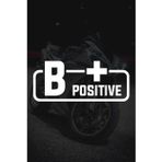 TSC B+ Pozitif Kan Grubu Sticker BEyaz Renk 14CM