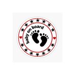 TSC Baby On Board Arabada Bebek Var Araç Sticker Etiket 19CM Renkli, EYMSS257