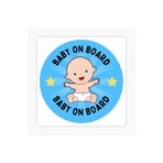 TSC Baby On Board Arabada Bebek Var Araç Sticker Etiket 19CM Renkli, EYMSS265
