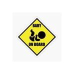 TSC Baby On Board Arabada Bebek Var Oto Sticker Etiket 19CM Renkli, EYMSS269