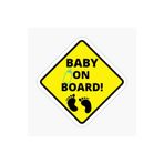 TSC Baby On Board Arabada Bebek Var Oto Sticker Etiket 19CM Renkli, EYMSS277