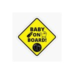 TSC Baby On Board Arabada Bebek Var Oto Sticker Etiket 19CM Renkli, EYMSS281