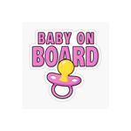 TSC Baby On Board Arabada Bebek Var Oto Sticker Etiket 19CM Renkli, EYMSS285