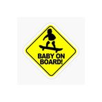 TSC Baby On Board Arabada Bebek Var Oto Sticker Etiket 19CM Renkli, EYMSS288