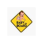 TSC Baby On Board Arabada Bebek Var Oto Sticker Etiket 19CM Renkli, EYMSS289