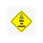 TSC Baby On Board Arabada Bebek Var Oto Sticker Etiket 19CM Renkli, EYMSS290