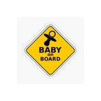 TSC Baby On Board Arabada Bebek Var Sticker Etiket 19CM Renkli, EYMSS299