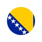 TSC Bosna Hersek Bayrağı Arma Oto Sticker 13cm ve 4cm Mavi 2 Adet, bosnahersekbayrak