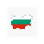 TSC Bulgaristan Bayrağı Harita Çıkartması 19CM Etiket Sticker Araba