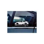 TSC Civic FB Sedan Kelebek Cam Araba Oto Sticker 19 cm Renkli 2 Adet, 8587T-58