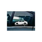 TSC Corolla S XRS Kelebek Cam Araba Oto Sticker 19 cm Renkli 2 Adet, 8587T-66